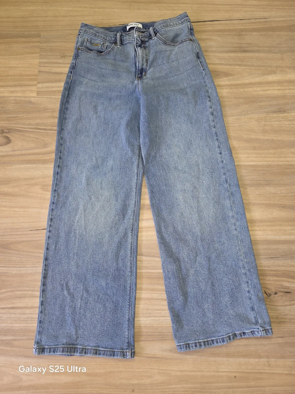 Nine West Women's Wide-Leg Jeans in Light Blue Denim
